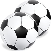 Lot De 6 Ballons De Football Gonflables En PVC – Taille 20 Cm – Couleurs Aléatoires – Pour Enfants, Jardin, Piscine