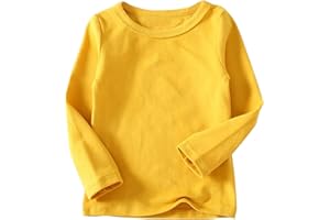 Beganly Mädchen T-Shirt Warmes weiches Basic Top Kleinkind unter Schichtstück Kinder Classics Baumwolle Langarm-Shirt