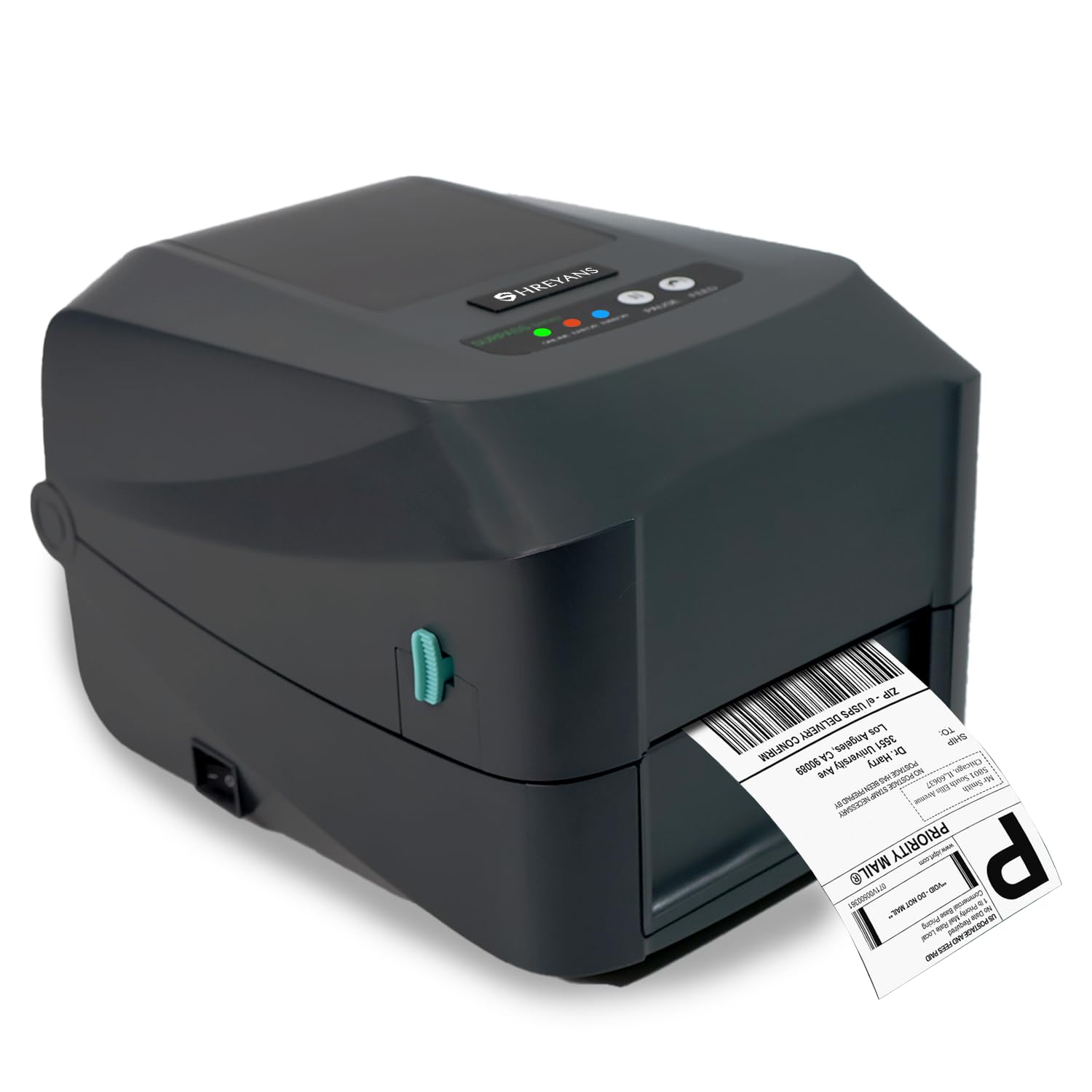 SHREYANS SRS406T Label Barcode Printer (Thermal Transfer + Direct Thermal) Compatible with Bar Tender Lite | for use in Indus