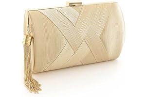 Bohend Moda Bolso de mano Borlas Bolso Uso diario de clubes de fiesta de bodas Bolsos de mano para mujer