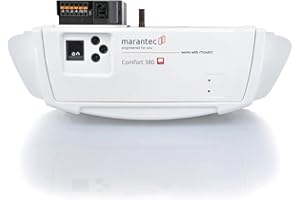 Marantec Comfort 380 napęd do bramy garażowej, zestaw z 2 nadajnikami ręcznymi, elektryczny napęd do bramy garażowej, bram segmentowych i wahadłowych, biały