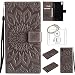 Produktbild für Sony Xperia XA Ultra Hülle,Geprägte Muster Handy hülle / Case PU Flip Leder Hülle Kunstleder Folio Schutzhülle Wallet Tasche Etui Standfunktion Kredit Kartenfächer+Schlüsselanhänger (T) (8)