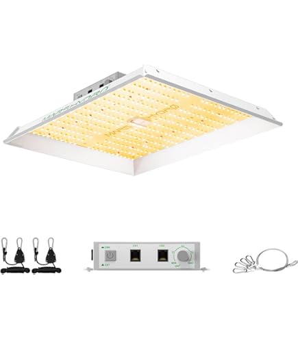Ej.Life BW1000 Vollspektrum-LED-Wachstumslicht mit UV-IR, Dual-LED-Chips mit Kabel für Gewächshaus- und Zimmerpflanzen, Gemüse und Blumen [Energieklasse E