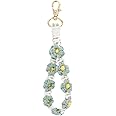DIVINA VITAE Macrame Keychain Handmade Wristlet Keychains for Women Cute Flower Weave Exquisite Daisy Keychain