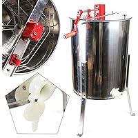 4 Rahmen Edelstahl Imkerei Schleuder manuelle 4-Rahmen Honigschleuder Waben Honig Imker Honigschleuder Waben…