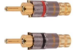 Rembus High End Bananenstecker | vergoldet | 4 Stück | BS-119