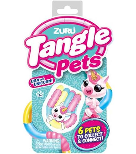 Jouet Anti-stress Tangle Junior - Tourne, Combine, Détend Les Doigts - Pour Enfants Dès 3 Ans (bleu Clair/foncé)