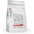 PhD Nutrition 100 Percent Whey, Grass Fed Whey, Lean Muscle Protein Powder, Rich in BCAA and Low Calorie, Strawberry Delight, High Protein, 40 Servings per 1 kg Bag