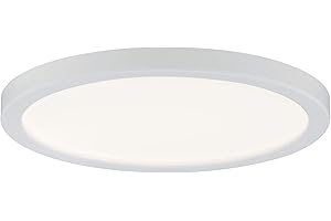 Paulmann 92934 Areo LED Panel Round incl. 1x8-watt IP44 dimmable Ceiling lamp White matt Ceiling luminaire Plastic Living Room lamp 3000 K