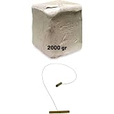 DSH Doğal Seramik Hamuru Seramik Hamuru 2000 Gr- Doğal Kil &Ccedil;amuru Seramik &Ccedil;amuru Doğal Oyun &Ccedil;amuru, Kesme Teli Ipi