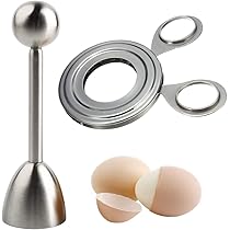 Kit 2 Piqueurs à œufs + 1 Ouvre-œuf Double Tête En Inox 304 - Outil De Cuisine Pratique Pour œufs à La Coque