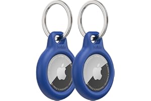 Belkin Custodia per AirTag con anello portachiavi (Secure Holder, guscio protettivo antigraffio per Air Tag) – Confezione da 2, Blu
