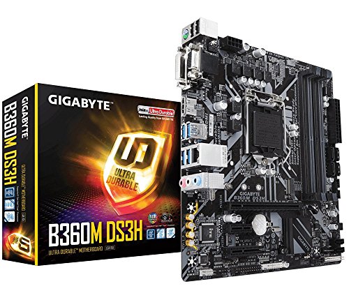 Price comparison product image GIGABYTE B360M DS3H Socket 1151 / H370 / DDR4 / S-ATA Motherboard - Black