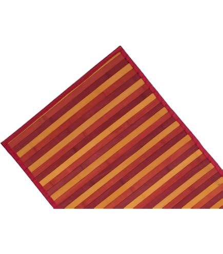 Tappeto In Bambù Passatoia Antiscivolo – Degradè Nero 50x50 Cm – Capitancasa