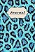 Produktbild Journal: Cool Blue Leopard Pattern Journal/Diary to write in, 6x9,150 Pages (Journal Paper)