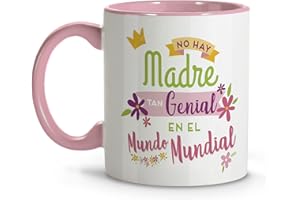 LolaPix Taza Mama. Tazas Desayuno Originales. Taza Ceramica 330 ml. Regalos con Frases. Dia de la Madre. Regalo madre. Taza Madre genial