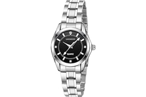 aswan watch Orologio Analogico al Quarzo Donna con Cinturino in Acciaio Inossidabile,Orologio da Donna Classico ed Elegante con Quadrante Decorato con Diamanti,Lancette Luminescenti,Cassa da 29.5MM