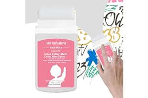 Qaestuan Vernice per Ritocchi Interni, Vernice per Riparazioni Murali con Rullo, Pasta per la Riparazione Della Parete, Senza Carteggiare, per Riparazioni Murali Macchie Graffiti Crepe (Grigio)