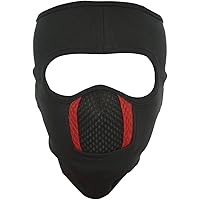H-Store Unisex Lycra Face Mask (hstoreblueredmask, Black)
