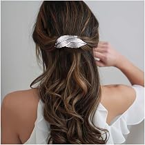 Boho Blatt Haarspange Gold – Metall Zweig Haarclip Für Frauen & Mädchen