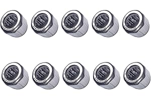 TUZUK Lot de 10 Roulements à Aiguilles HF081412 Anneau Extérieur Octogonal Unidirectionnel Roulement à Aiguilles 8x14x12mm pour l'industrie manufacturière