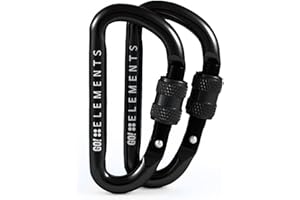 ‎GO!ELEMENTS GO!elements Karabiner Schlüsselanhänger - Micro 6 - Mini Karabinerhaken klein mit Schraubverschluss