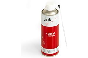 LINK SP30 Bomboletta Air. Spray Aria compressa per la Pulizia di Tastiere, Computer ed Accessori (Il Piu' Venduto, Prodotti per LA Pulizia)