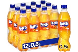 ‎FANTA Fanta Orange - fruchtig-spritzige Limonade mit klassischem Orangen-Geschmack - erfrischender Softdrink in Einweg Flaschen (12 x 500 ml)