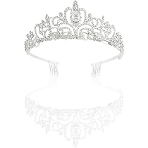 FRCOLOR Tiara Di Cristallo Con Di Strass Per Copricapo 2 Pezzi
