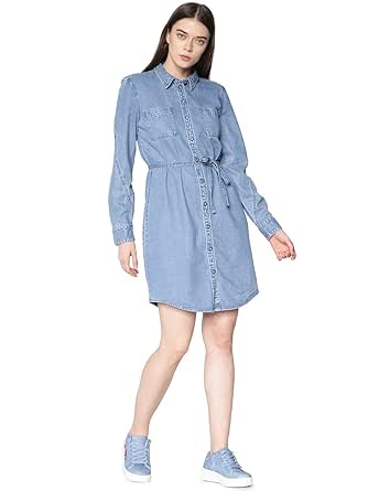 only denim shirt dress
