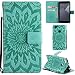 Produktbild Ooboom® Xiaomi Redmi Note 5A Prime Hülle Sonnenblume Muster Flip PU Leder Schutzhülle Handy Tasche Case Cover Stand mit Kartenfach für Xiaomi Redmi Note 5A Prime - Grün