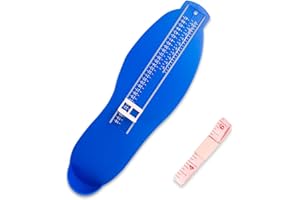 GWAWG Foot Measure Shoe Size Measure UK Sizes 2-12 / EU Sizes 18-47,with a Tape-Measure,for Kids Adult Baby