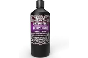 Dirtbusters Shampooing Nettoyant Moquette Professionnel Concentré pour Tapis - Traite Les Tâches et Neutralise Les Odeurs Animales - Parfum Huiles Essentielles Géranium et Camomille 1 Litre
