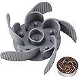 MateeyLife Slow Feeder Dog Bowls Large Breed & Medium Breed with Suction Cups, Cuttable Dog Slow Feeder Bowl, Slow Feeder Insert for Dog Bowls Slow Feeder with Metal Slow Feeder Dog Bowl(Gray)