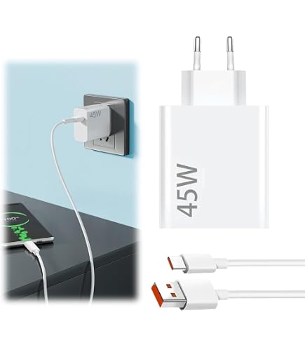 Caricatore Xiaomi 45W USB-C Con Cavo 2m - Ricarica Rapida Per Smartphone E Tablet