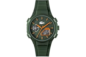 Lacoste Montre Quartz Multifonction Analogique-Digitale pour Homme Collection LC33 avec Bracelet en Silicone - Disponible pour Homme et Femme