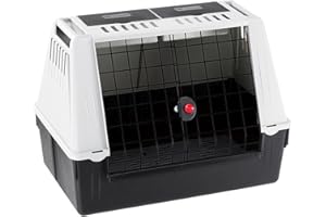 Ferplast Trasportino per Cani da Auto ATLAS CAR 80, Trasportino per Cani con Vani porta oggetti, Tappeto igienico drenante, 82 x 51 x h 61 cm.