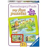 Ravensburger 51380 Hayvanlar &Ccedil;ocuk Puzzle, 3x6 Par&ccedil;a
