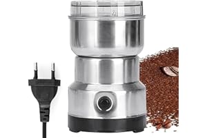 Sunydog Molinillo de Cereales Portátil,Máquina Trituradora Multifunción Cereales Eléctricos Especias Hierbas Máquina de Molienda Herramienta Acero Inoxidable Molinillo de Café para El Hogar