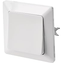 Pannello Interruttore Luce In Vetro Bianco 2 Moduli – 1 Via, 10A 250V, Design Moderno Per Casa