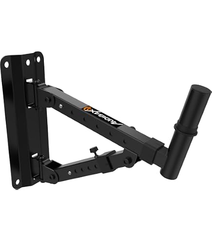 Staffa A Parete Dpofirs Per Altoparlante Bose S1 Pro E S1 Pro+ – Metallo Spesso 3 Mm – Kit Di Montaggio Con Viti E Tasselli – Design Nascosto
