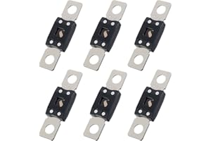 JREHUIG 6 sztuk bezpiecznik wysokiego prądu, bezpieczniki 100/125/150/200A bezpiecznik śrubowy do samochodów, ciężarówek, przyczep, pojazdów budowlanych itp. (200A)