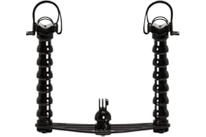 Platine Universel de Plongée Action Camera pour GoPro DJI Osmo et Caissons Photo sous Marine avec Bras Flexible Supports Universel Lampe FLEX-ARM ST20108