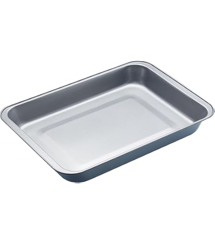 Plat à Rôtir Grand Format Hairy Bikers - Antiadhésif Sans PFOA - Va Au Four, Lave-vaisselle Et Congélateur - Noir - 35 Cm
