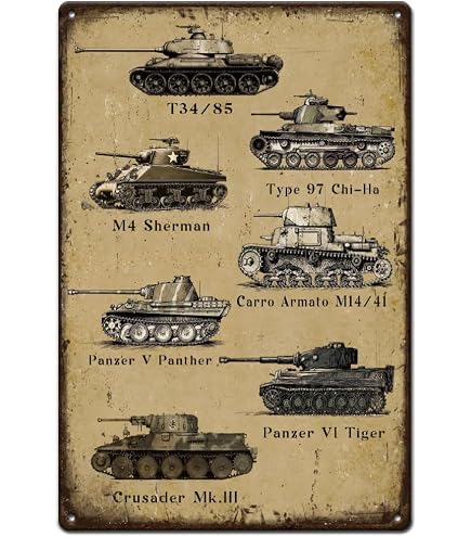 Vintage Metallschild St. Lô – Zweiter Weltkrieg Normandie – Retro Kriegsschild 30x20cm – Militärische Dekoration