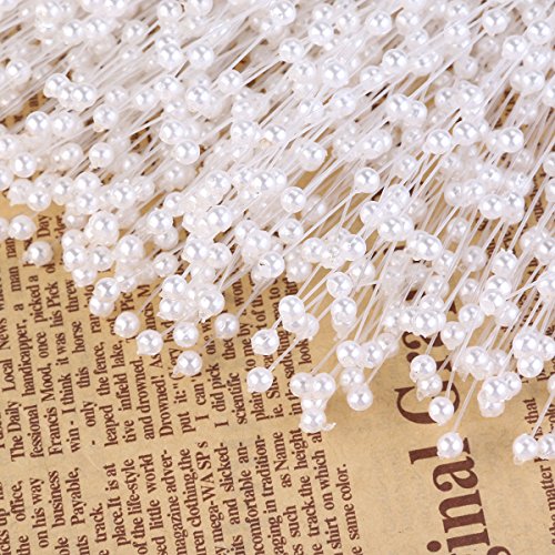 ROSENICE 100pcs ABS Perle Sticks Braut Hochzeit Dekoration - 3