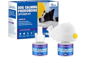 forbany Petwellness Diffuseur Chat Pet Wellness Diffuseur Chien Réducteur De Stress avec Recharges pour Comportement Calme Et Relaxation (1x Diffuseurs + 2 Recharges) (pour Les Chiots)