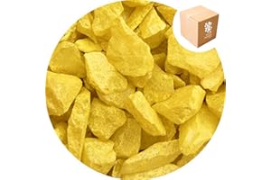 SPECIALIST AGGREGATES ® - 15kg Aspen Silk - Sunbeam Yellow - Decorative Gravel / Stones | Weddings | Events | Memorials | Photography | Home | Garden | Vases | Art | Craft | 14 COLOURS | UK Manufacturer