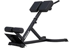 ‎MAXXUS MAXXUS Hyperextension Rückentrainer - Verstellbar, bis 150/180 kg, mit Beinfixierung, Haltegriffen - Bauchtrainer, Römische Bank, Multifunktionales Workout Bench, Rückenstrecker für Zuhause, Fitness
