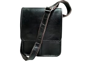 ALASKA EXPORTS } Sac à bandoulière en cuir vintage 27,9 cm